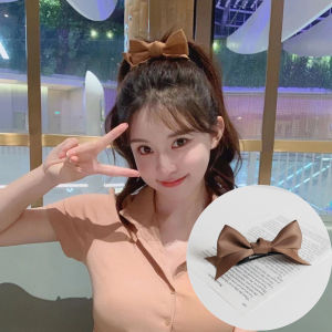 Maillard Brown 3D Cute Bows Barrettes Head Clip Loli Kids Hair Accessories Adult Hairpin