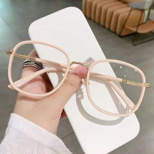 +100 to +400 Reading Glasses Women Anti Blue Light Presbyopic Glasses with Grade Pink Frame Hyperopia Glasses