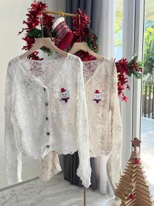 ●ECLAIRE● 043 Cardigan Lace Brokat Bordir Natal Christmas Xmas Premium 8101