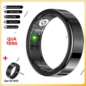 Nhẫn Thông Minh Bluetooth Dành Cho Nam/nữ Chống Nước IP68 Theo Dõi Sức Khỏe Với Chức Năng Theo Dõi Giấc Ngủ Oxy Trong Máu Nhiều Chế Độ Thể Thao Đếm Bước Chân