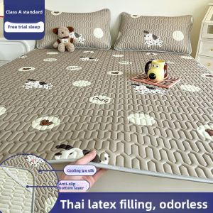 MONLEYTA | Cool Bed Sheet Ice Silk Bed Sheet Washable Student Dorm Single Double Pillowcase Set