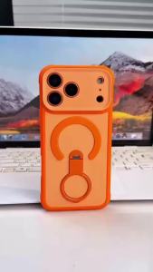 szhaiyu | For iPhone 17 Pro Max 17Air Color Collision For Magsafe Silicone Cover For iPhone 18 17 16 15 14 13 12 11 With Shockproof Cover
