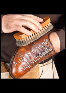 แปรงขนม้าแท้ 100% ผลิตจากเยอรมัน แปรงขัดกระเป๋า แปรงขัดรองเท้า ทำความสะอาดรองเท้า ทำความสะอาดกระเป๋า