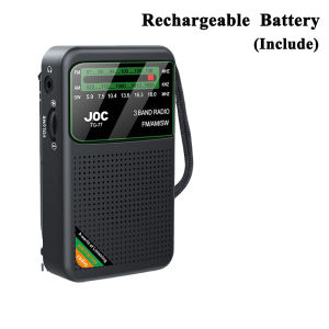 Kebidumei | KEBIDU FM AM SW Radio 100dB Squelch Speaker 30KM Portable Radios Batteries Multi-bands USB Recorder Weather Alert for Camping