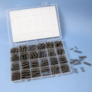 390pcs Premium Spring Assortment Kit 24 Sizes Stainless Steel Compression/Extension/Torsion Springs for Auto Industrial Repair