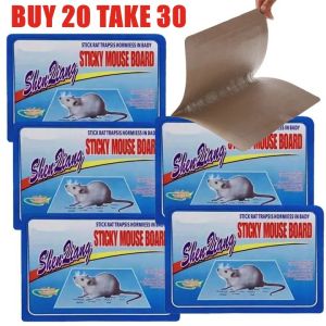 【BUY 20 TAKE 30】Big Mouse Strong Glue Pad Sticky Mice Glue Trap Rats Board Bait Trap ( 🔥Super Strong Adhesion🔥 )Mouse & Rat Trap Glue Board Sticky mouse board mouse glue trap Mouse Sticky Board Bait Traps COD