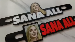 WECAST SANA ALL MOTORCYLE PLATE ACRYLIC BADGE-3mm Acrylic-Based and Laminated Print Sticker Design