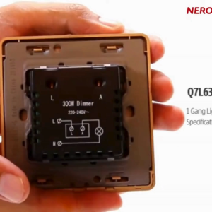 Decora Q7L63-G 300w 220-240V 1 Gang Light Dimmer - Gold