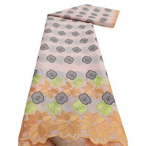 Nigerian Cotton Lace Fabric 2025 Embroidered Swiss Voile Lace in Switzerland For Sew Woman Wedding Dress