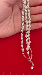 ของแท้ 925 เงินสเตอร์ลิงกลวงสร้อยข้อมือเครื่องประดับเครื่องประดับดั้งเดิมเครื่องประดับสตรี ไม่ลอก ไม่ดำ ไม่คัน