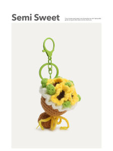Unique Handcrafted Flower Bouquet Keychain