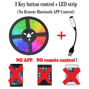 5V USB RGB Led Strip Light Bluetooth App Infrared Remote Control Led Tape Belt for Room Home TV Backlight Atmosphere Decor Lamp