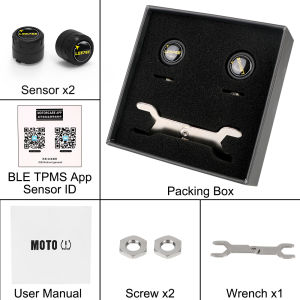 Motorcycle TPMS External Sensors Tire Pressure Sensor Monitor System Wireless Bluetooth-Compatible 4.0 5.0 Android/IOS General