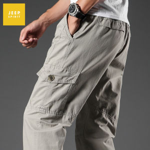 JEEP SPIRIT Mens workwear pants loose casual pants outdoor running sports pants business pants