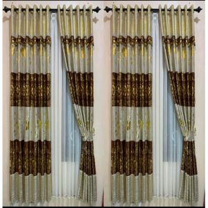 Gorden Blackout Zakat Print emas Poni Tempel