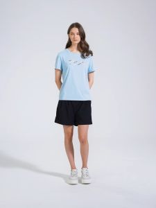 FILA CORE LIFESTYLE FILA EMERALD Women Woven Shorts (Navy)
