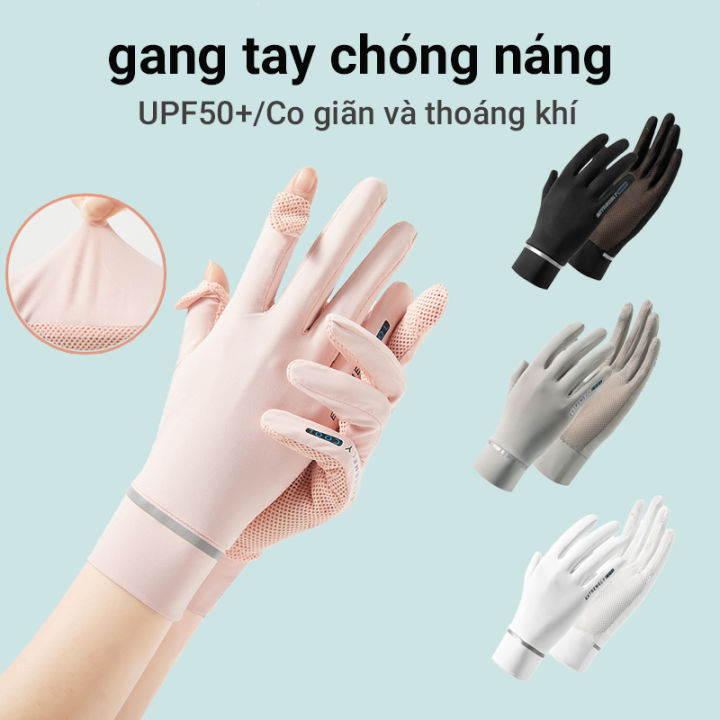 UV Sun Protection Cooling Ice Silk Thin Anti-UV Gloves Breathable  Touch-Screen