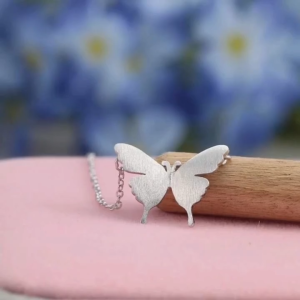 Dây chuyền bạc nữ mẫu cánh bướm chất liệu bạc 925 mẫu mới sang trọng APRIL JEWELRY DC003