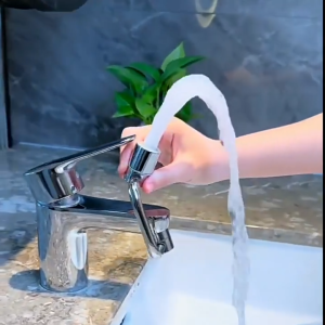 🇸🇬 ReadyStock 1080° Universal Rotating Brass Faucet Extender 2‑Mode Water‑Saving Pressurized Swivel Tap Aerator Multi‑angle Spout Expander Attachment for Kitchen & Bathroom Sink Water Outlet