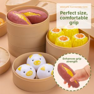 gumahus | Simulation Baby Breakfast Xiaolongbao Toy Set