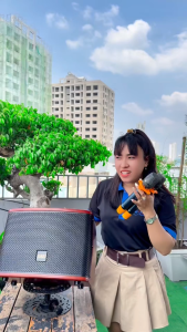 MTMAX Pro Loa nhạc cụ Xách Tay Odak AT2-08S có cổng guitar có thể chỉnh bass treable bằng app trực tiesp trên điên thoại