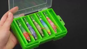 5pcs/set Cloth Wrapped Squid Jigs Egi 8cm Glow Wood Shrimp Lure UV Luminous Egi Bait Realistic Feather Wing Octopus Hooks Tackle