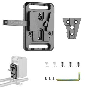 FOMITO V-Mount Triangle Plate V-Lock Quick Release Plate Base Station VK-03 for V-Mount Battery Mount