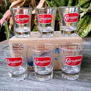 แก้วช็อตสเกลคาร์เนชั่น  50 ml / 1.5 oz และ แก้วช็อตทีพอท 50 ml / 1.5 oz