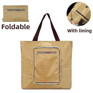EnCheng | Waterproof Large Capacity Travel Foldable Shoulder Oxford Cloth Shopping Bag
