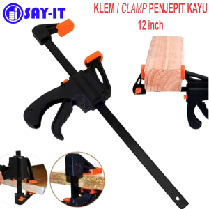 F Klem Clamp Penjepit Kayu 12 Inch Serbaguna