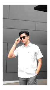 KEMEJA PRIA LENGAN PENDEK BAJU LENGAN PENDEK POLOS HEM PRIA DISTRO KEMEJA ANAK LAKI LAKI