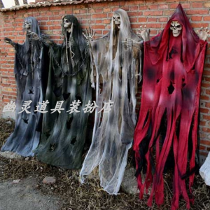Halloween Decorations Horror Big Drop Ghost Hanging Ornament Playground Bar Setup Haunted House Escape Room Skeleton Ghost Props