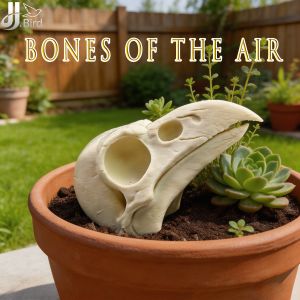 Giant Bird Skull Outdoor Decor Collectible Figurines Home Room Shelf Decor Accents Desk Ornaments Prehistoric Avian Replica