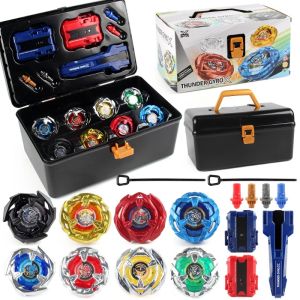 Takara Tomy | Bey X Takara Tomy Spinning Toy Kit Gyro Metal Battle Tops with Launchers Organize Box Set Gift