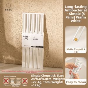 MODERN SWEETHOME | Antibacterial Non-slip Mold-resistant Heat-resistant Chopsticks