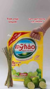 NƯỚC RỬA CHÉN MỸ HẢO - AN TOÀN CHO DA - 5X ĐẬM ĐẶC - 3.3KG Dạng Túi