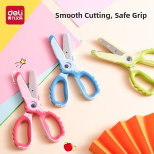 deli | Safety Easy-cutting Portable Childrens Scissors Small