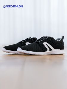 Decathlon Casual Shoes Mens Womens Flat Mesh Breathable Lightweight Walking Autumn Winter Sports Shoes Low Top Lace-Up Classic Leisure