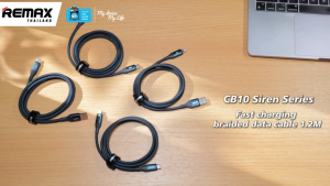 Remax Cable รุ่น CB10 สายชาร์จชาร์จเร็ว 30W Type-C to IP / 66W USB to Type-C มีประกันศูนย์ไทย
