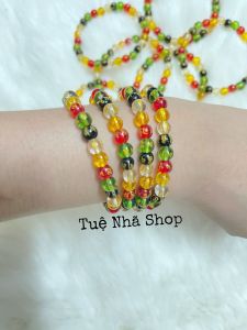 Vòng đeo tay chuỗi hạt ngủ sắc khắc Om mani biểu tượng của Phật giáo tượng trưng cho bình an may mắn