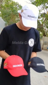 Topi Baseball Indonesia Flag 17 Agustus 2024 Graphic High Quality Fabric Bisa Bayar di Tempat