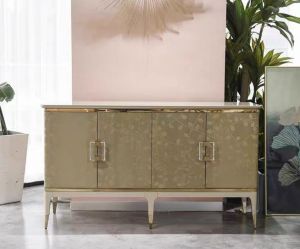 Customized American Light Luxury Solid Wood Entrance Cabinet Curio Cabinet Silent Wind Minimalist Modern Light Luxury Sideboard Cabinet