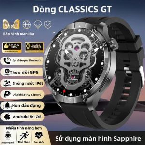 Đồng Hồ Thông Minh GT6 Pro 2025 Phiên Bản Toàn Cầu Mới Định Vị GPS La Bàn NFC Chống Nước IP68 Gọi Bluetooth Chất Liệu Gốm & Titan Dành Cho iOS