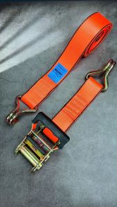 สายรัดของ Lift All หัวล็อคด้ามยาง รัดน้ำหนัก 2000 กก. ขนาด 2” พร้อมตะขอ J Hook