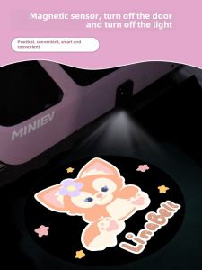 Wuling Hongguang Mini Four Door Welcome Car Door Lamp Projector Car Cartoon Atmosphere Lamp Universal Vehicle Mounted