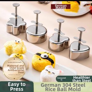 Food Grade Safe Stainless Steel Rice Ball Mold