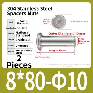 BAIRUITE | Stainless Steel 304 Countersunk Hex Furniture Screw