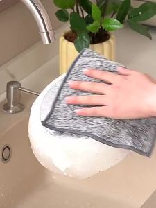 10PCS Steel Wire Dish Cloths 23*18CM Cleaning Rag Oil-Free Grid Dishcloth Towels for Kitchen Stoves Dishes and Pots