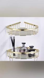 Golden Stainless Steel Wall Mount Triangular Shelves: A Comprehensive Guide