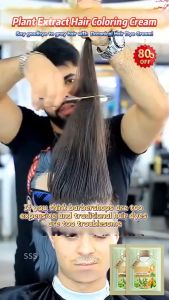 DIY (4 Colors) Eelhoe 10pcs/box 30ml Bubble Plant Hair Dye Hair Coloring Shampoo original color white Natural Plant Bubble Hair Dye Long-Lasting Hair Dye Convenient And Effective Hair Dye Shampoo Plant Bubble Hair Dye Hair Dye Cream Bubble Hair Color